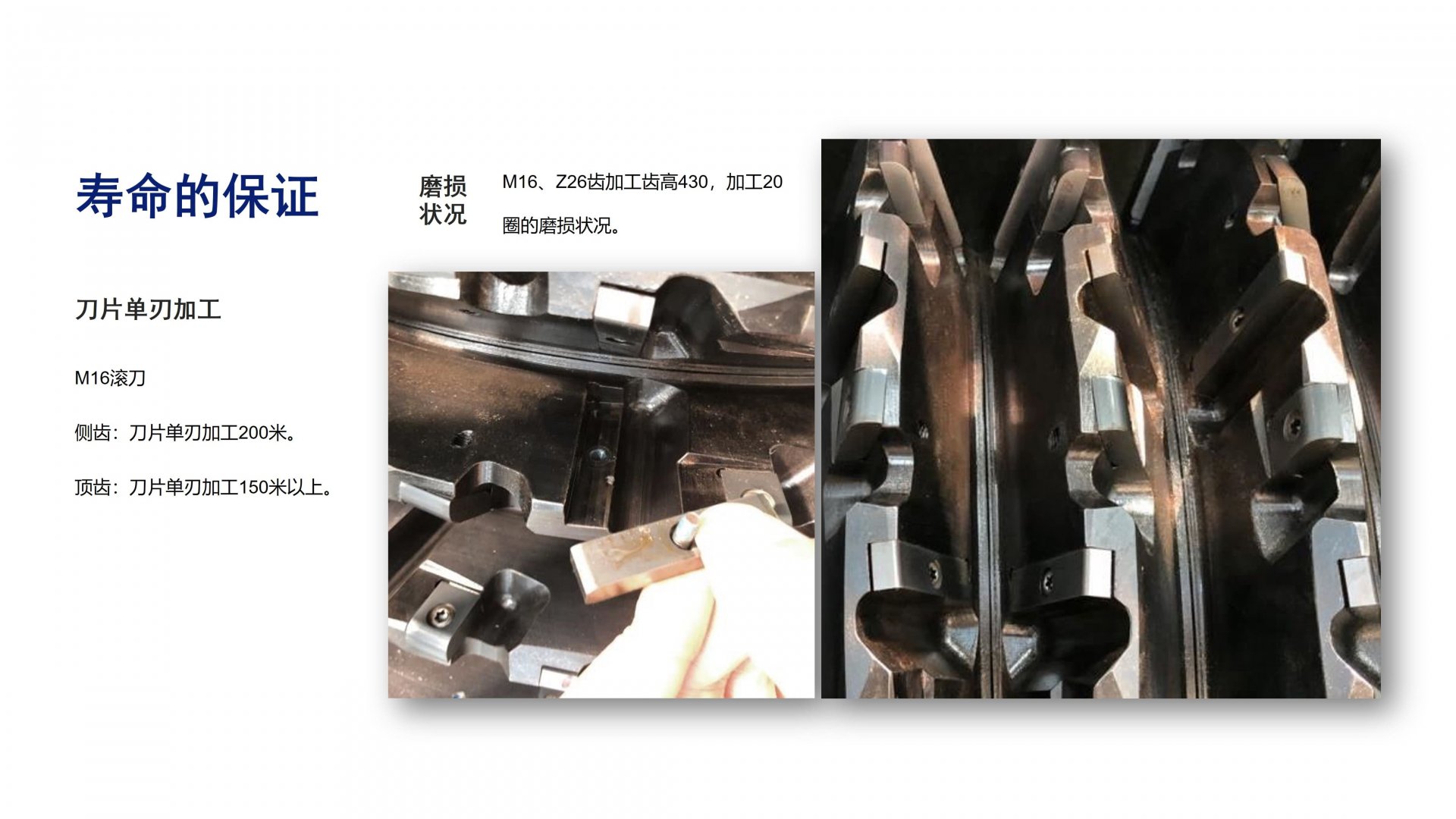 我们可以提供切向布齿(整体式